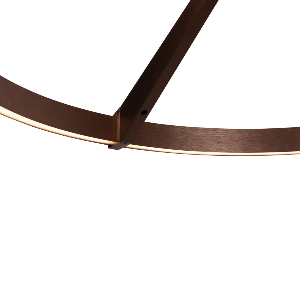 Suspension LED élégante Applause Rouge cuivré - Ø 60cm Premium by Lucide 5411212221834