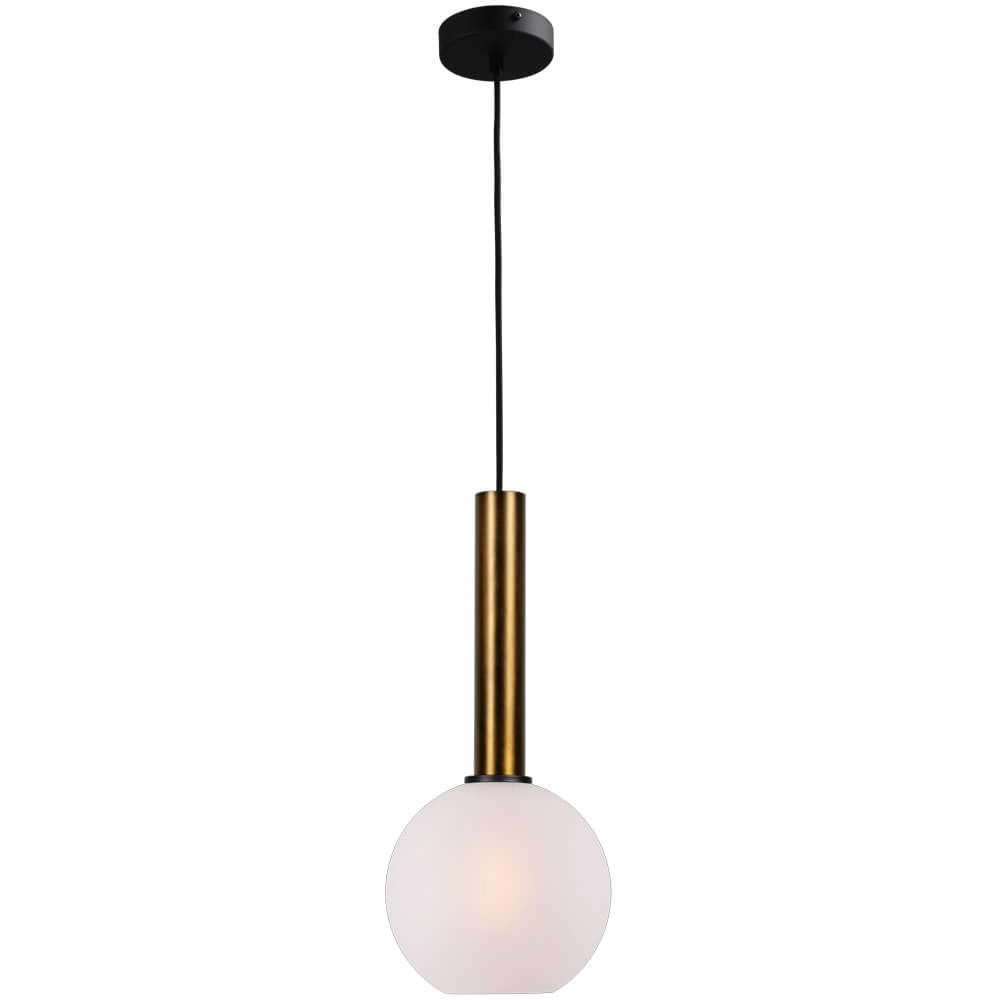 Lampe suspendue Ø 20cm Bella 2 Laiton antique avec verre blanc mat Lampe suspendue Ø 20cm Bella 2 Laiton antique avec verre blanc mat