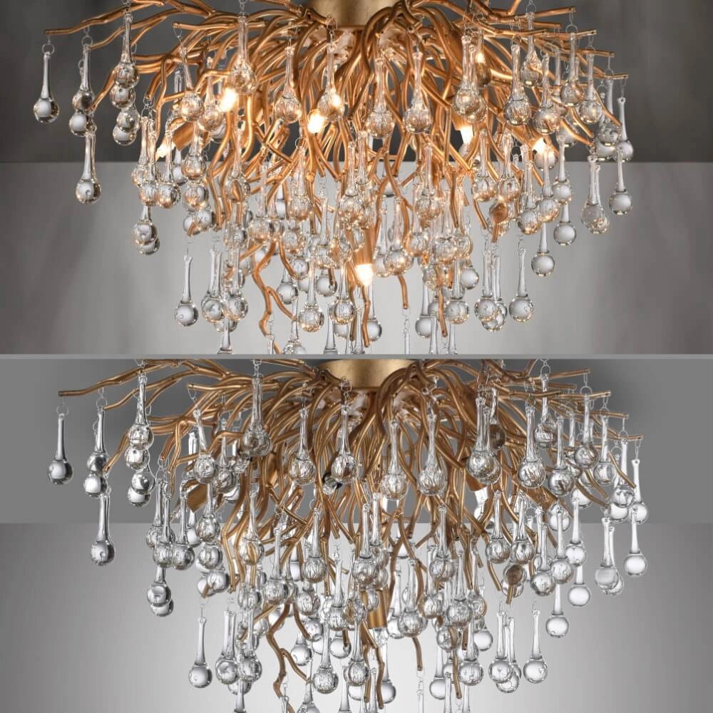 Lustre Icicle laiton 50cm Paul Neuhaus 4012248352083