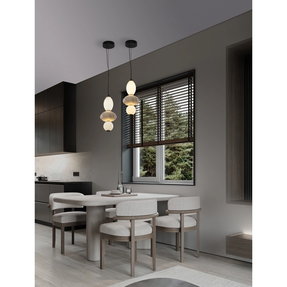 Suspension Oneta blanc - beige Lyora 5212017473929