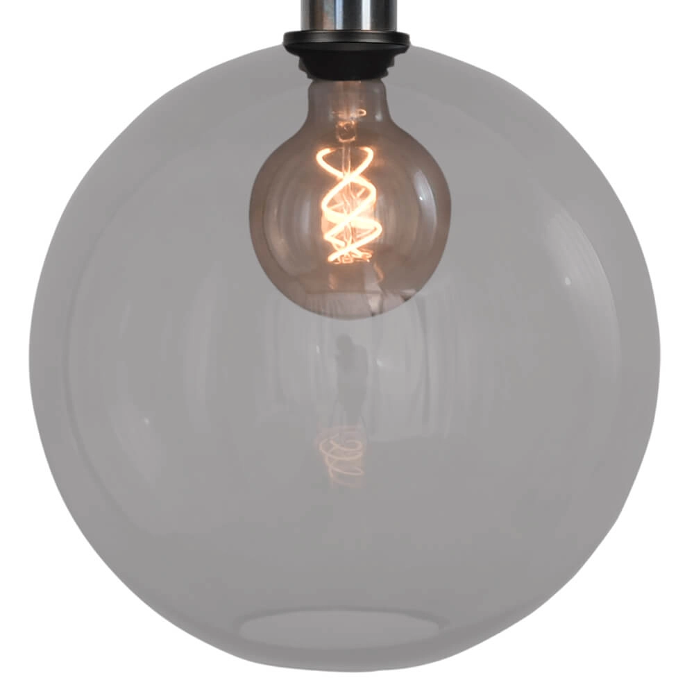 Lampe suspendue Ø 30cm Bella 2 Huile tachetée avec verre fumé Masterlight 8718121334226