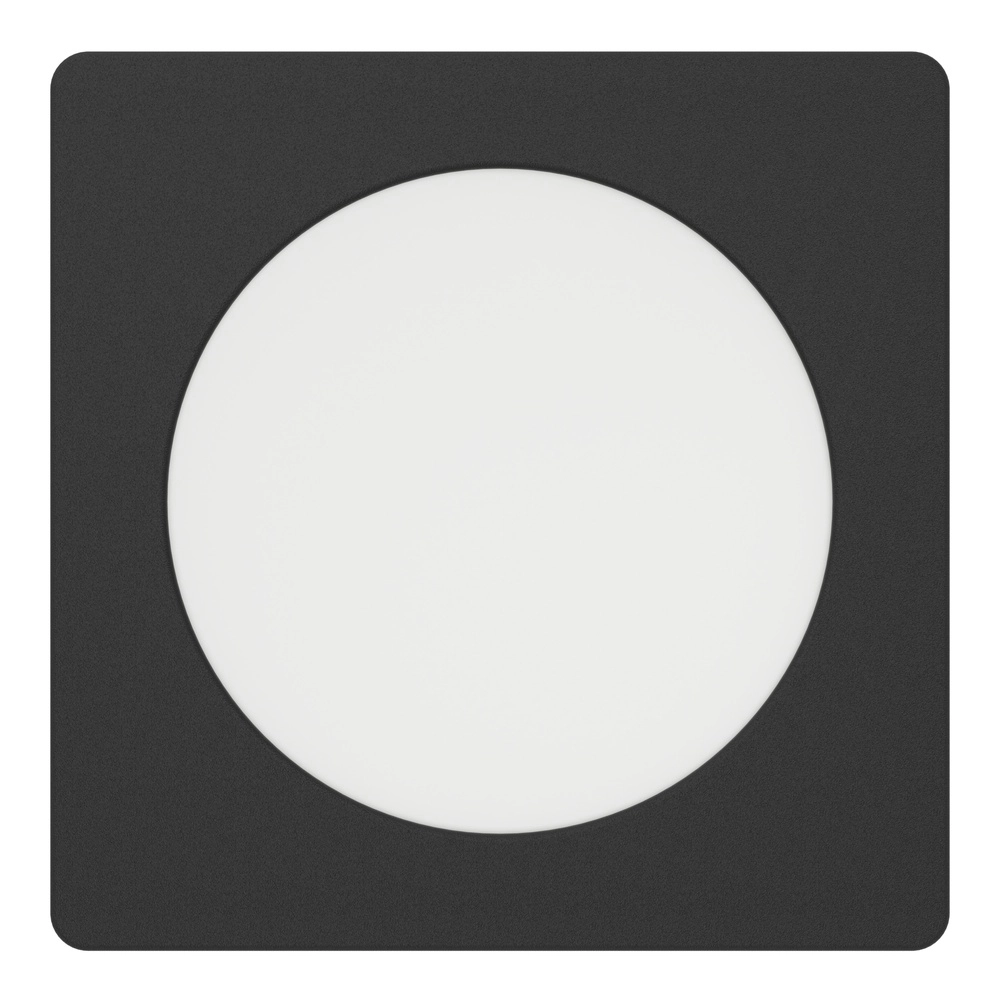 Lampe encastrée Fueva 6 Carré - Noir - 11,9x11,9 cm