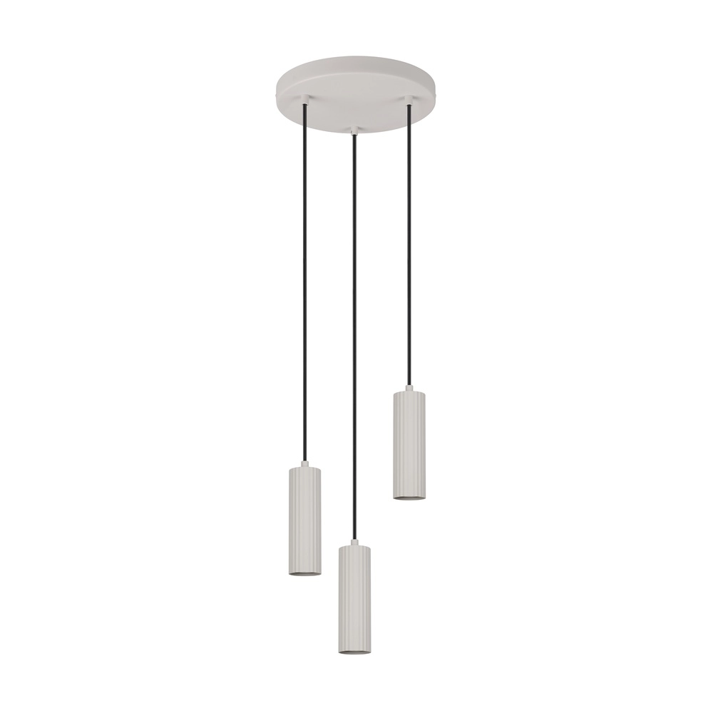 Suspension 3 lumières Soka gris Trio 4017807658613