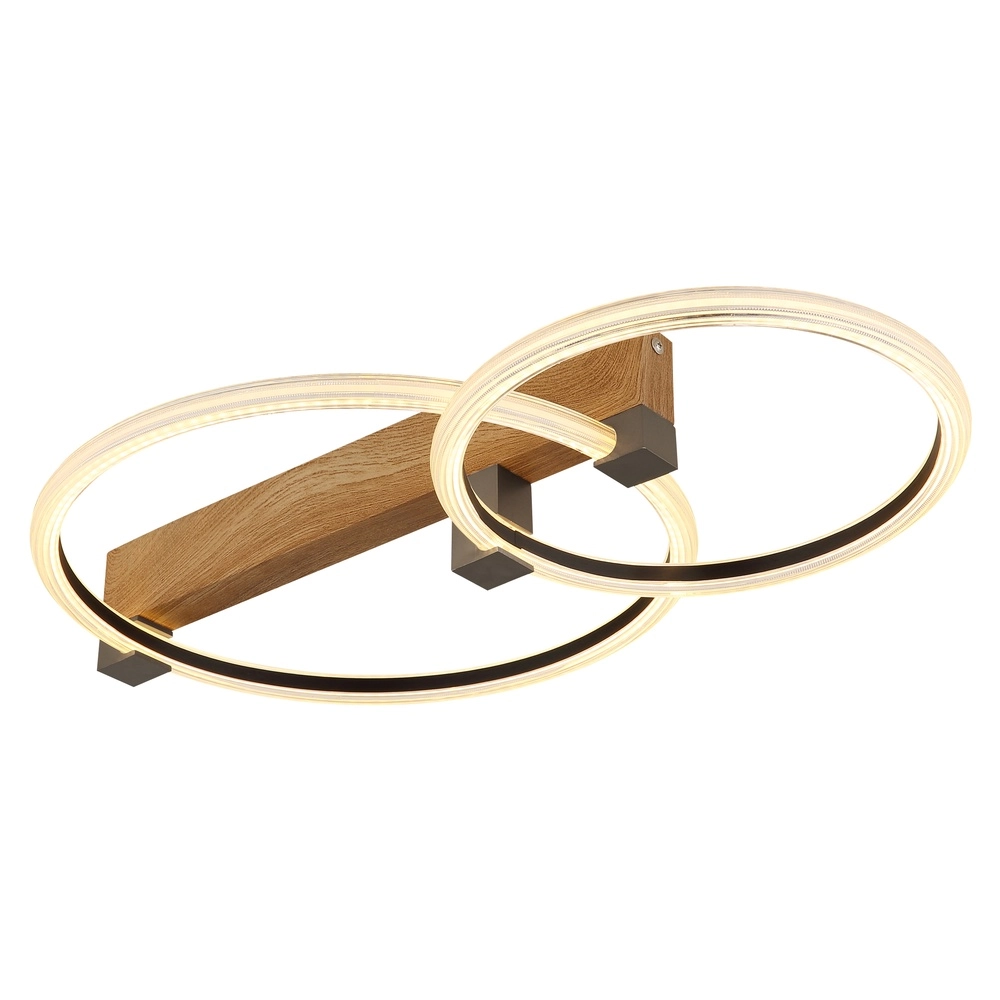 Lampe de plafond Fletcher Bois de conception