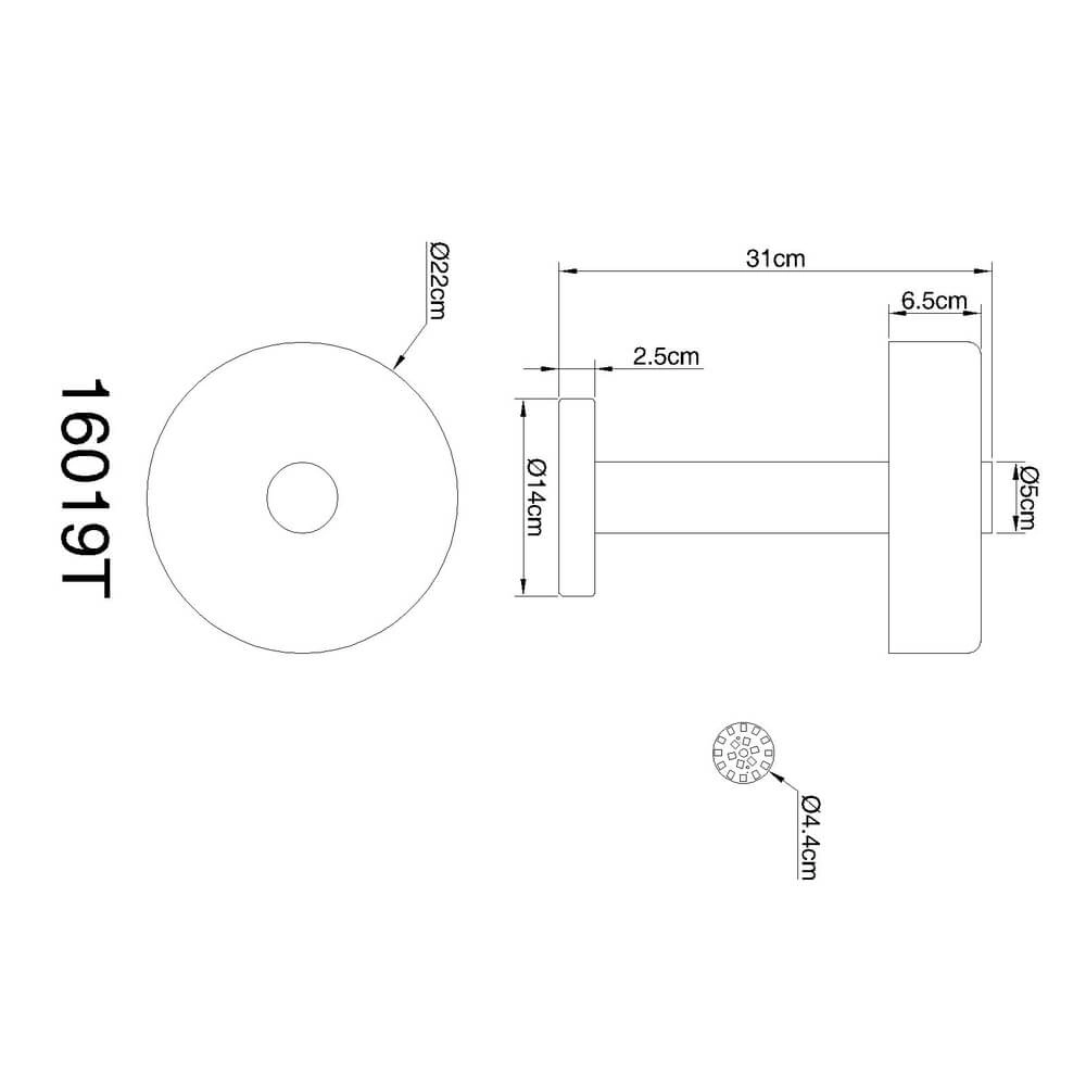 Lampe de table élégante Grant gris Ø 22cm Globo 9007371462902