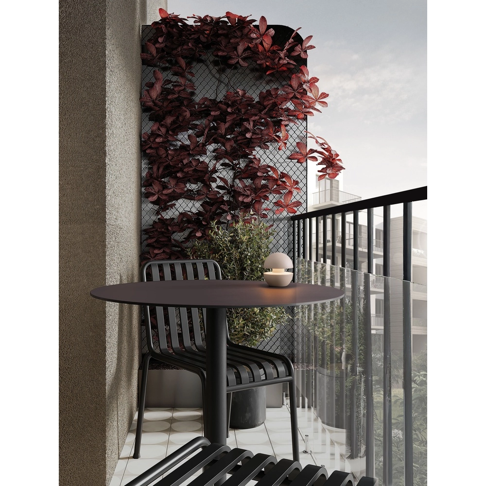 Lampe de table Puk rechargeable brun sable Lyora 5212017478559