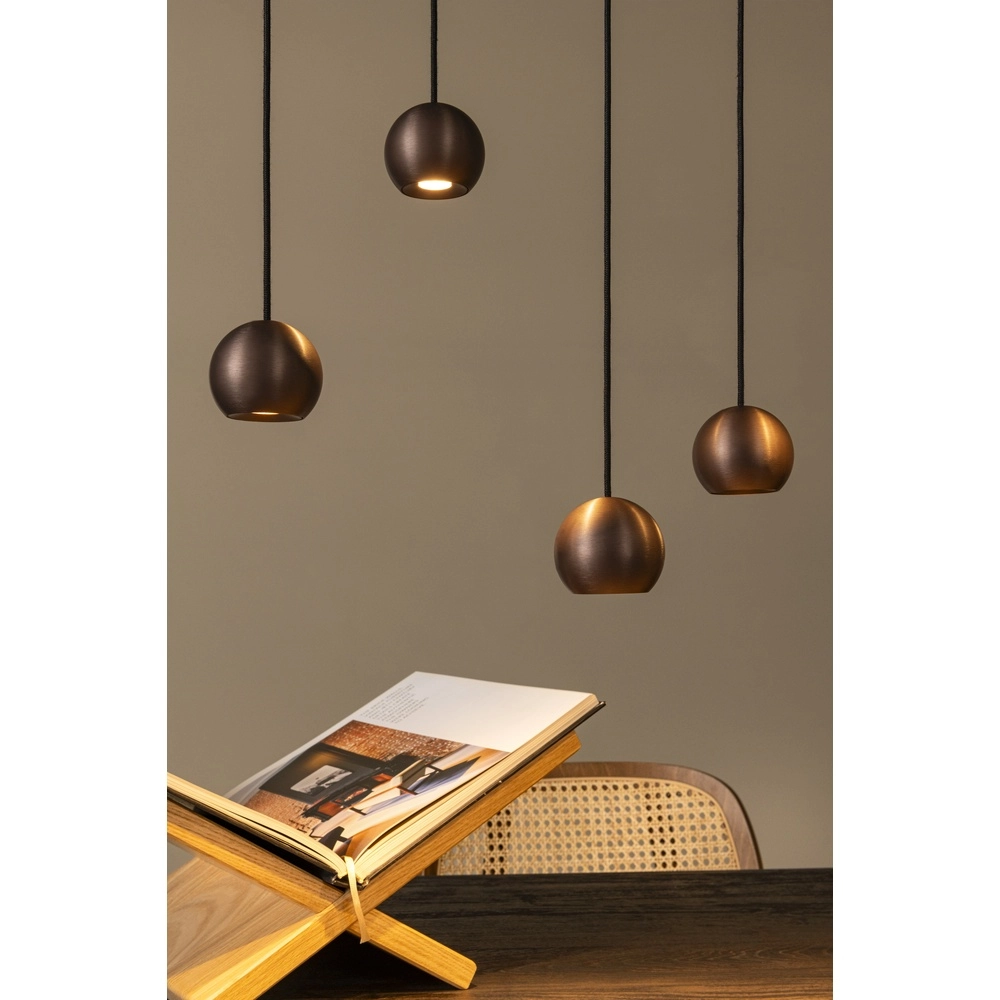 Lampe pendante de conception Montana 13 café brun clair Premium by Lucide 5411212680150