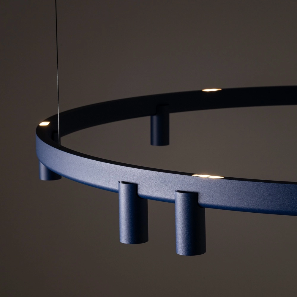 Lampe pendante de conception Fourty bleu marine Ø 116cm Lyora 5903139122863