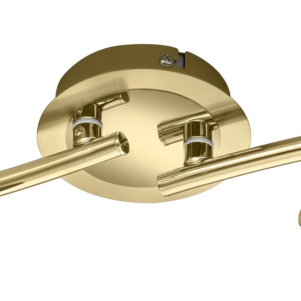 Spot de plafond LED Levisto 4 lumières laiton mat Trio 4017807281729