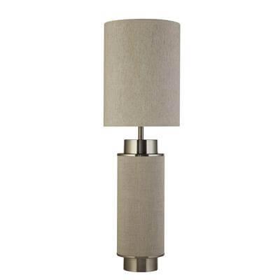 Lampe de table Flask 72cm nickel avec sable vintage Searchlight 5053423187129
