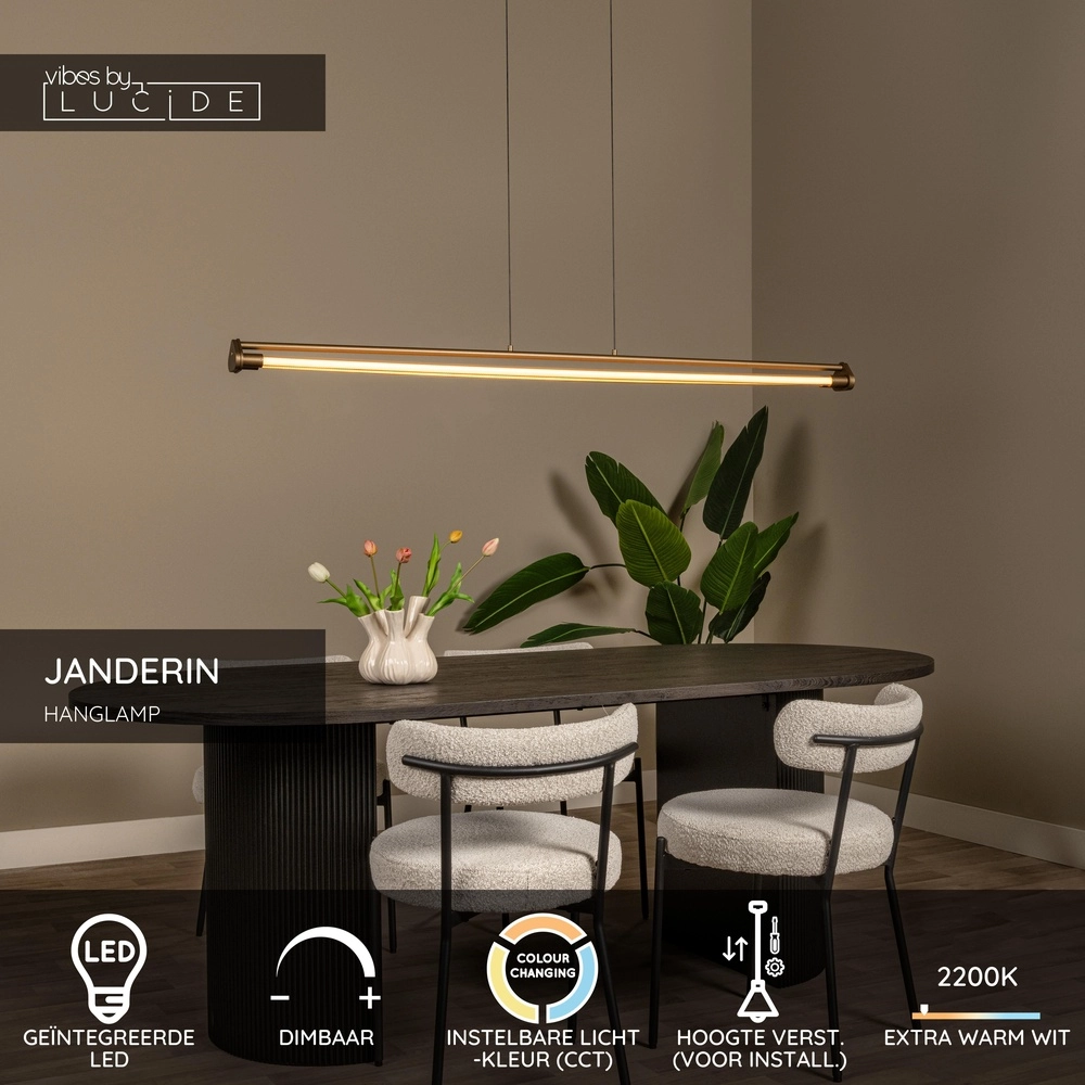 Lampe pendante unique Janderin Champagne Lucide Vibes 5411212242099
