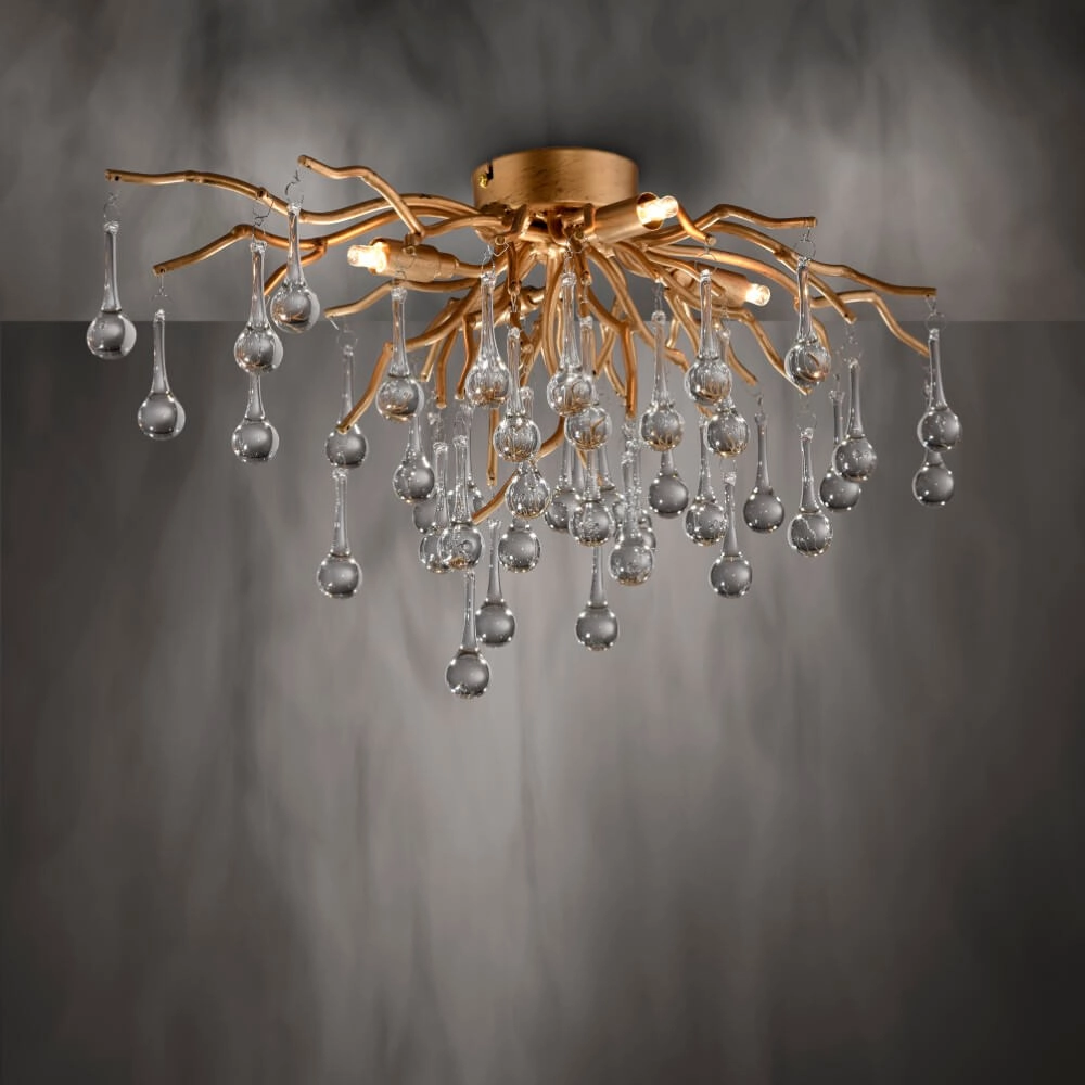 Lustre Icicle laiton 60cm Paul Neuhaus 4012248352069