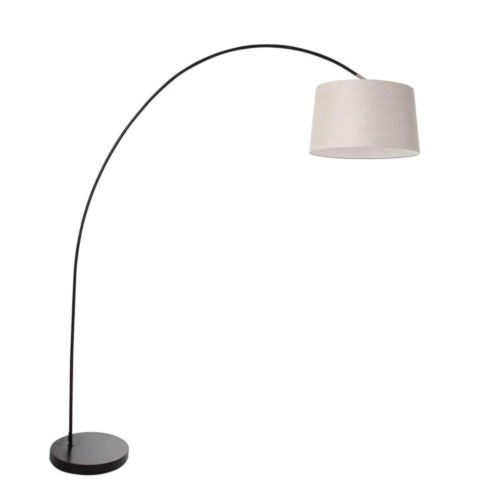 Lampe à arc Solva avec capot gris