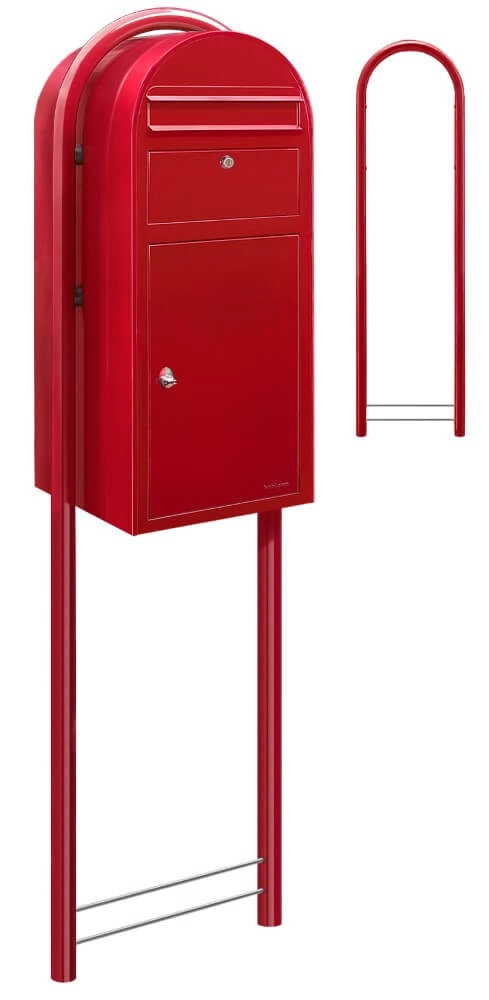 Boites aux lettres Cargo 3001 Rouge vif Bobi 6417237042019