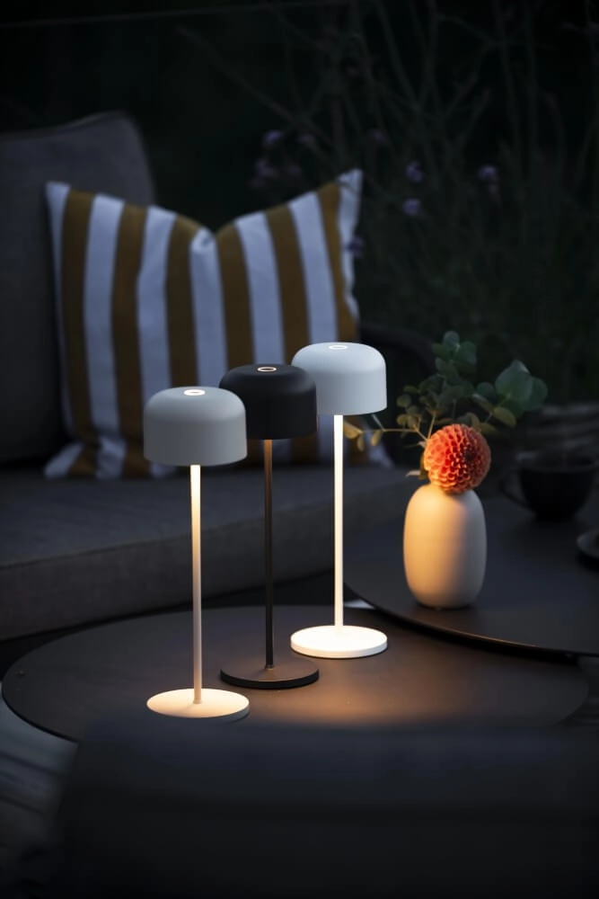 Lampe de table couleur sable Lille rechargeable KonstSmide 7318307834338