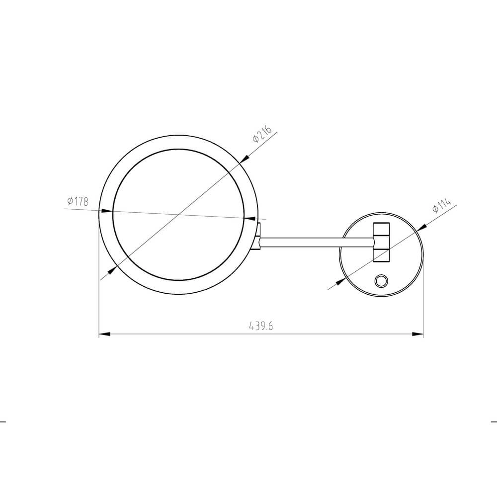 Lampe miroir flexible Vasari avec LED Lyora 4255805301142