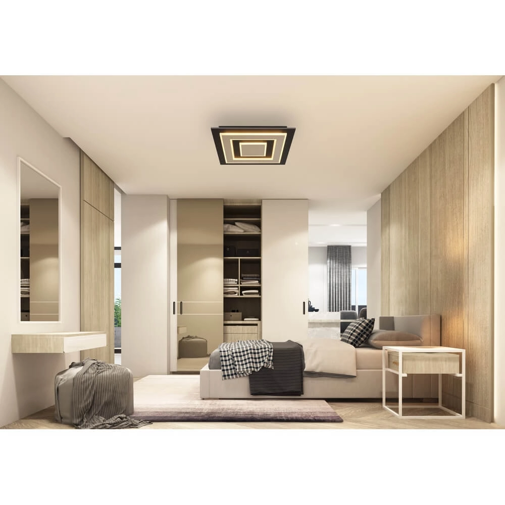 Plafonnier Jayden 48 x 48cm noir Globo 9007371478286