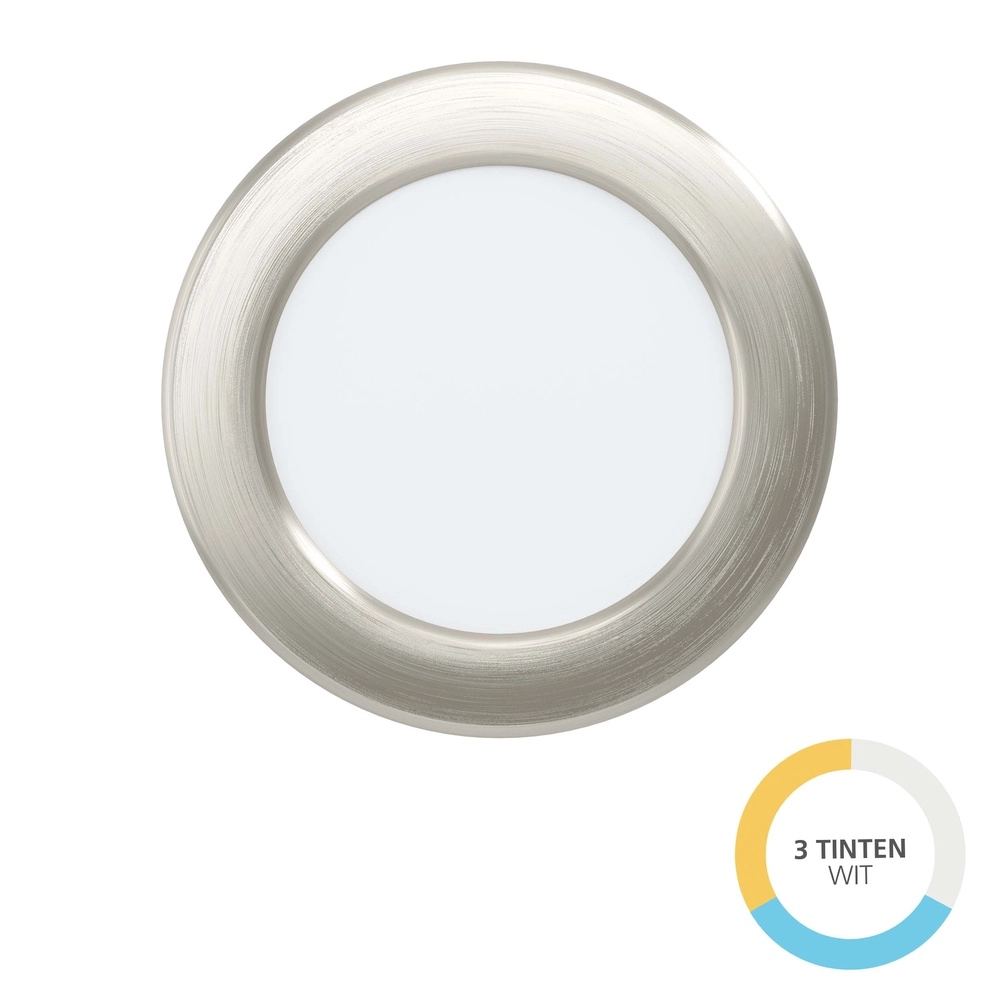 Lampe encastrée Fueva 6 rond - acier inoxydable - Ø 11,9 cm