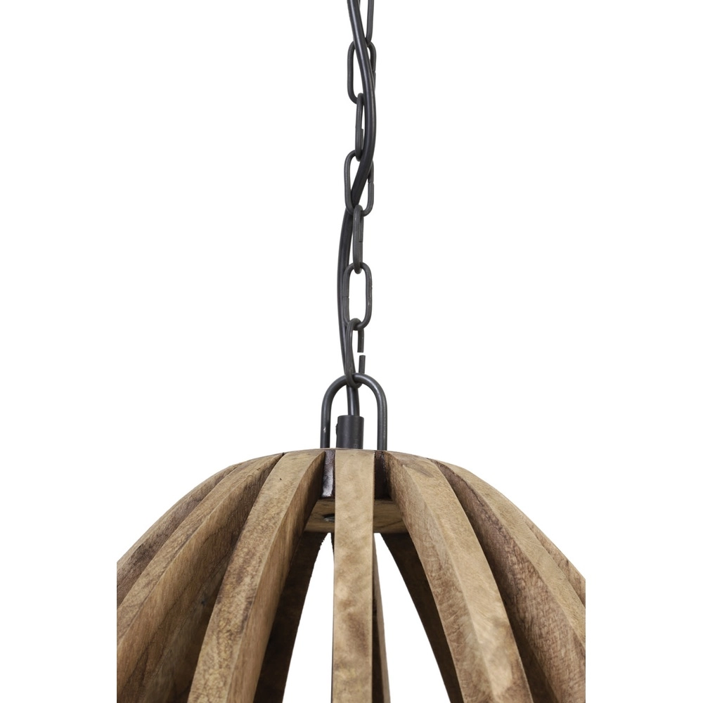 Lampe pendante en bois Haranka Ø 38cm Light & Living 8717807293314