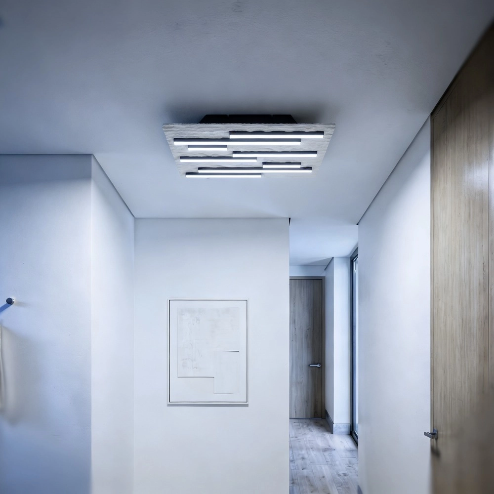 Lampe de plafond Campomarino brun sable 38cm Eglo 9008606408894