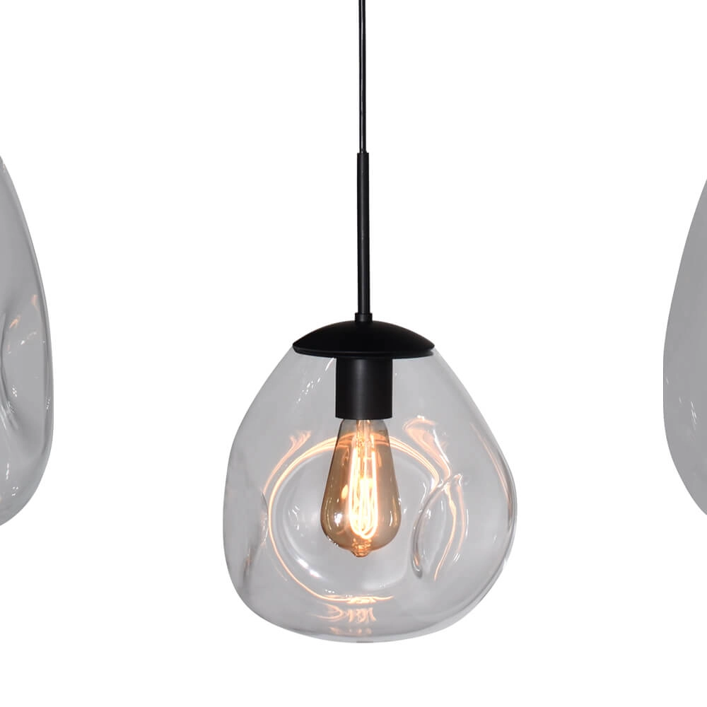 Lampe suspendue Lava 4x verre transparent Masterlight 8718121286136