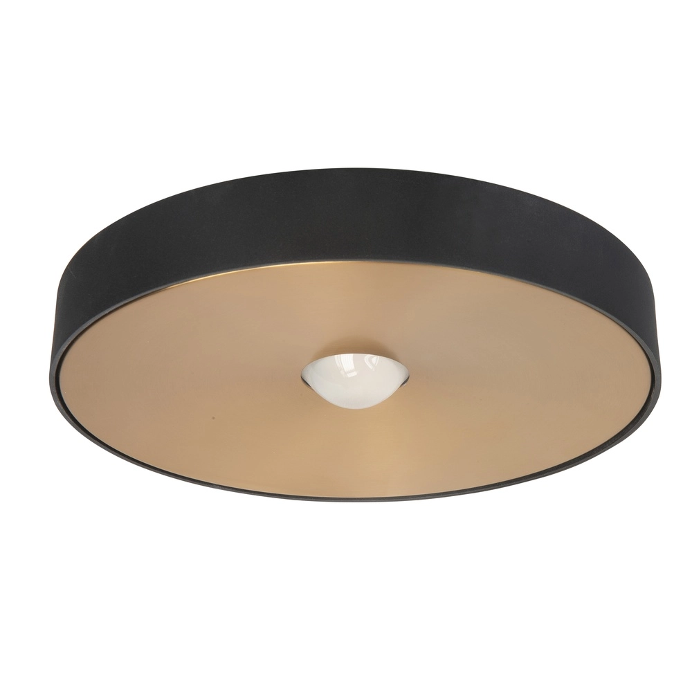 Plafonnier Bright noir avec laiton Ø 26cm Plafonnier Bright noir avec laiton Ø 26cm