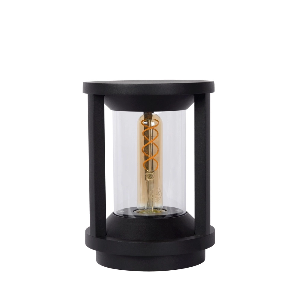 Lampe sur piédestal 22 cm Cadix IP65 noir
