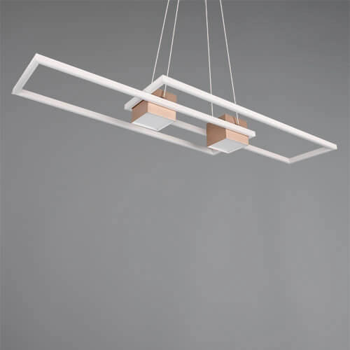 Lampe suspendue LED pour bureau Albany cuivre rouge Trio 4017807610352