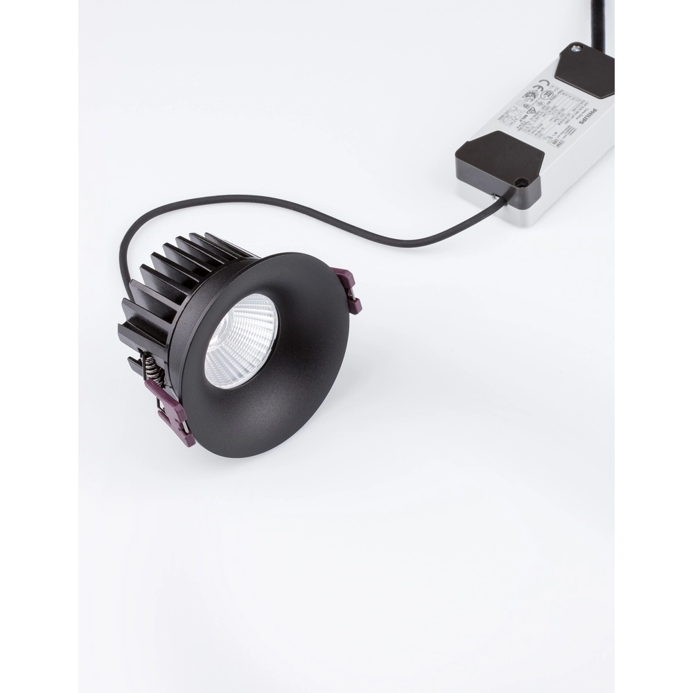 Spot encastré noir Blade Ø 8,5 cm Lyora 5212017418593