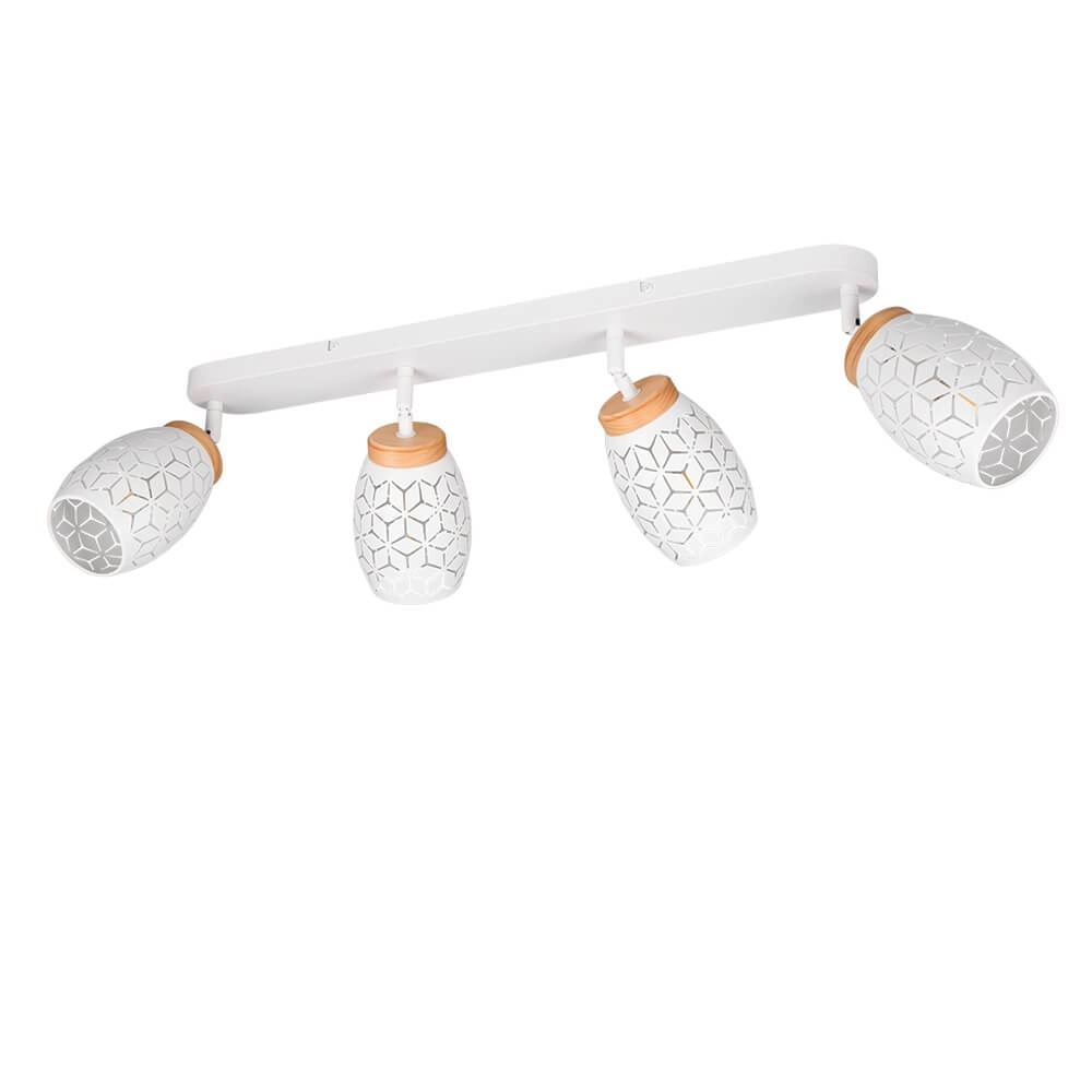 Spot apparent à 4 lumières Bidar blanc Trio 4017807640694