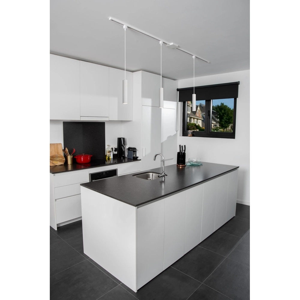 Suspension lumineuse à rail Track Floris Blanc monophasé Lucide 5411212093875