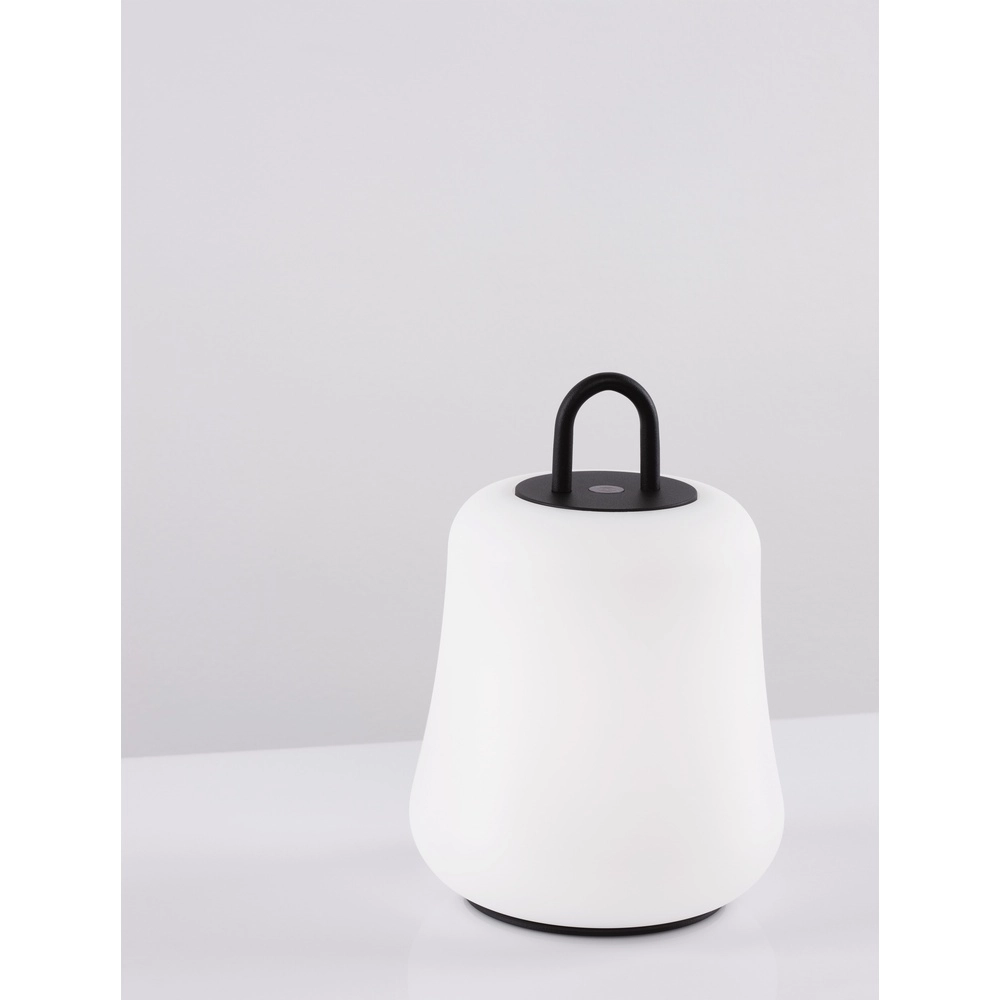 Lampe de table Jigra Anthracite rechargeable avec blanc Lyora 5212017434883
