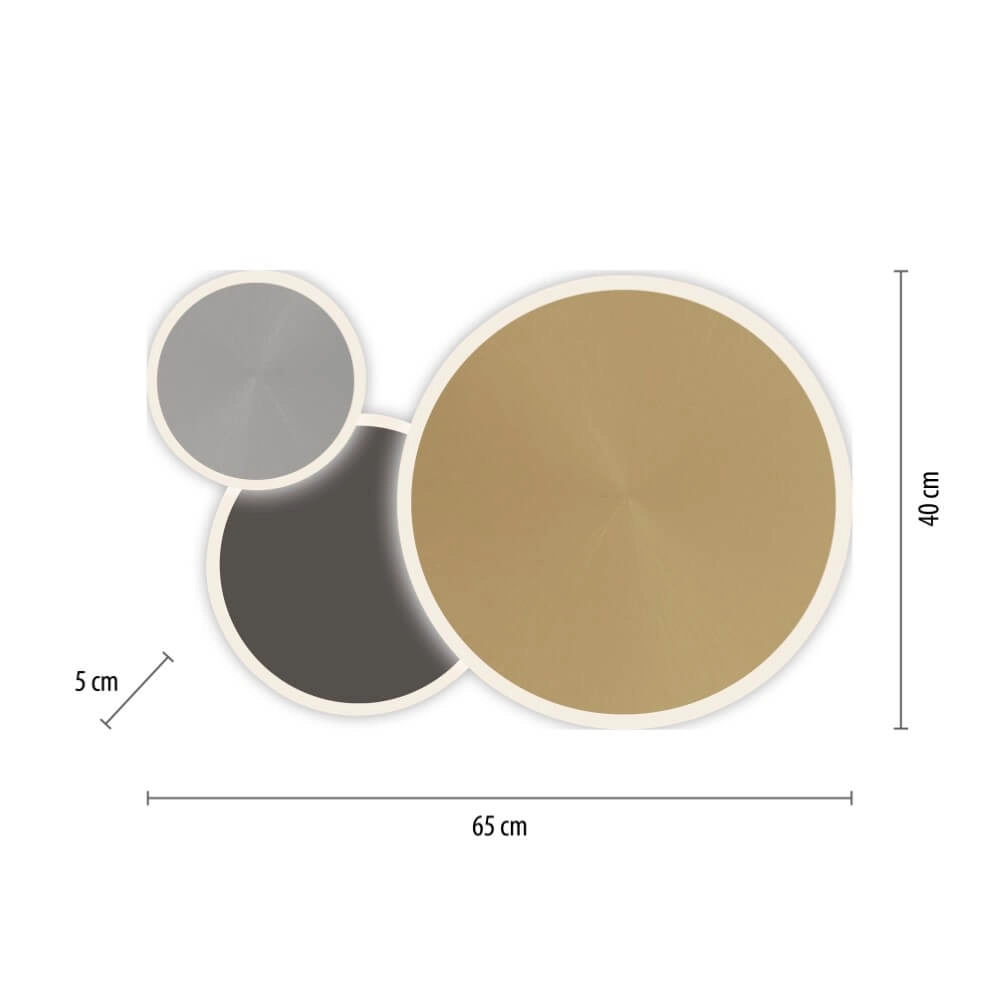 Applique design Q-Piato 65 cm Paul Neuhaus 4012248374511