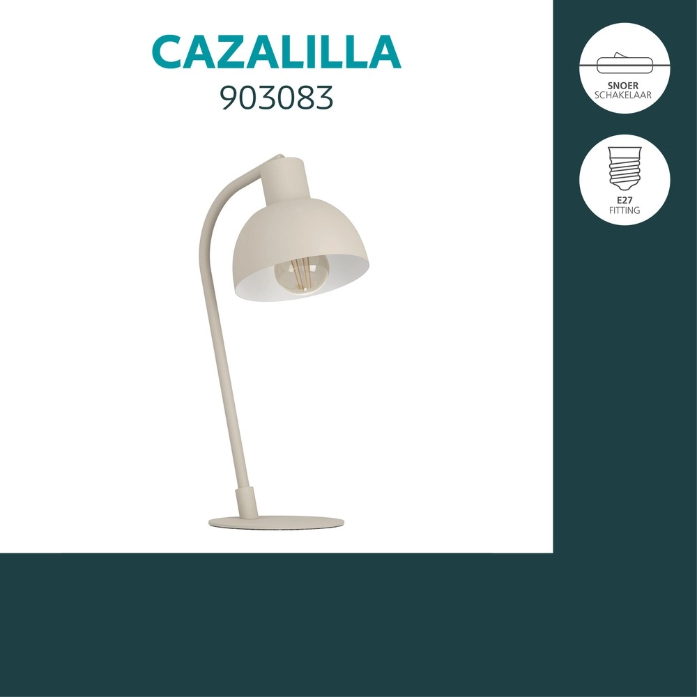 Lampe de table Cazalilla brun sable Eglo 9008606407040