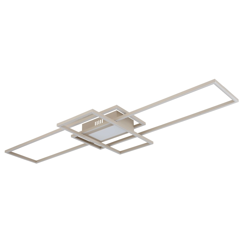 Lampe de plafond marron sable Saunders allongé Globo 9007371593354