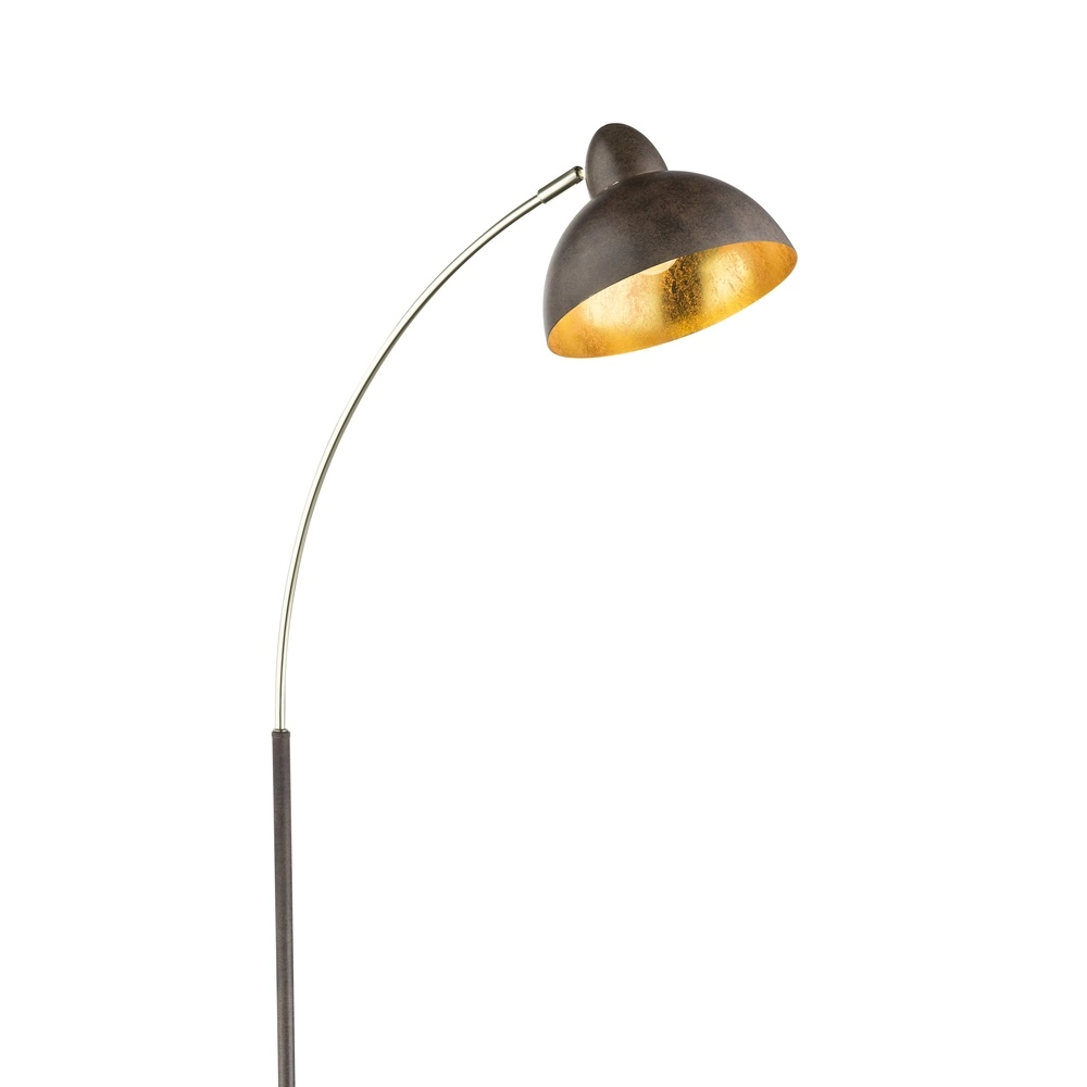 Lampe de pied Anita brun rouille