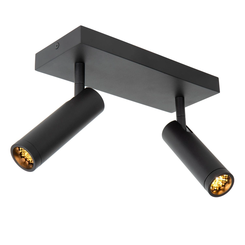 Lampe de plafond élégante Grado 2-noir clair Lucide 5411212221674
