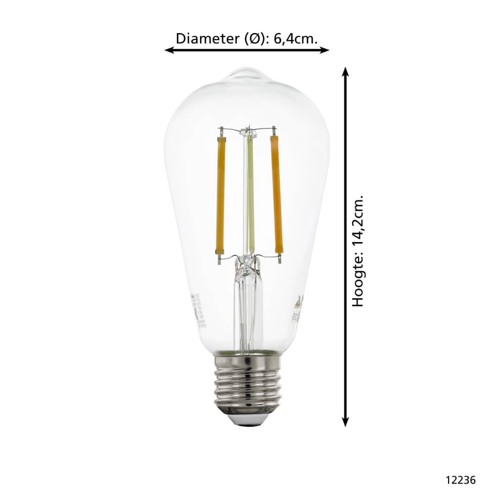 Ampoule de lampe LED Zigbee - E27 - 6 watt - 2200-6500K - ST64 Eglo 9002759122362