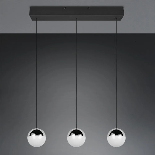 Lampe pendante à 3 lampes Senta Chrome Trio 4017807685831