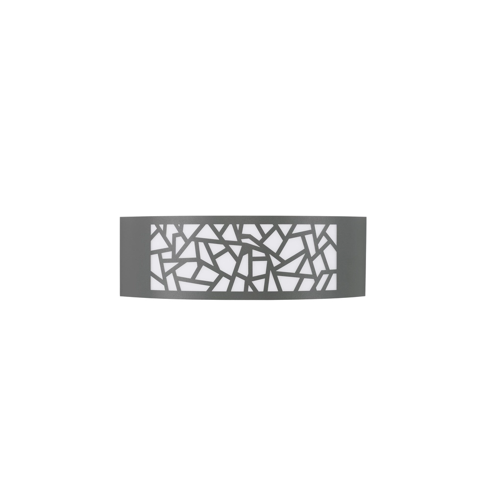 Applique murale grise Zenith ovale Lyora 5212017435521