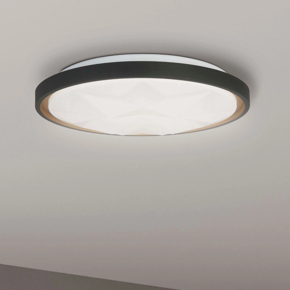 Plafonnier Satellite Noir avec effet étoile Searchlight 5053423273228