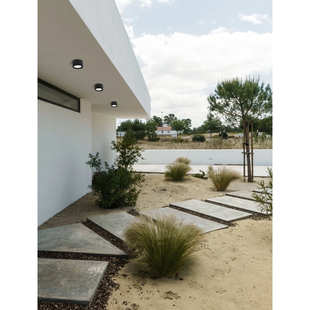 Plafonnier rond Focus Ø 10cm anthracite Lyora 5212017440969