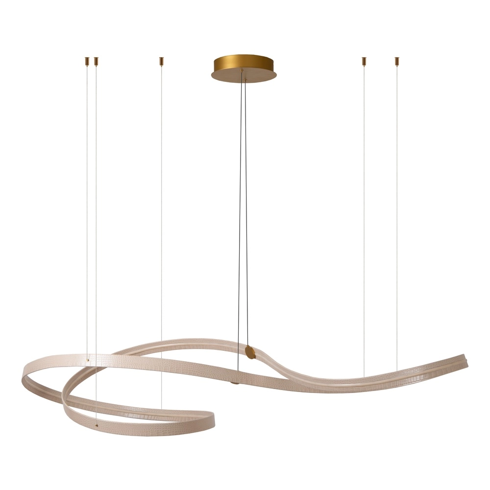Lumière suspendue LED moderne Slalom Sable avec effet Premium by Lucide 5411212135131