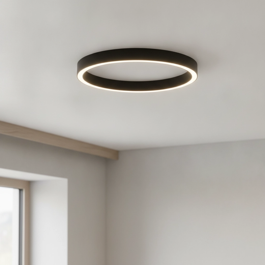 Plafonnier design Sting noir Ø 80cm
