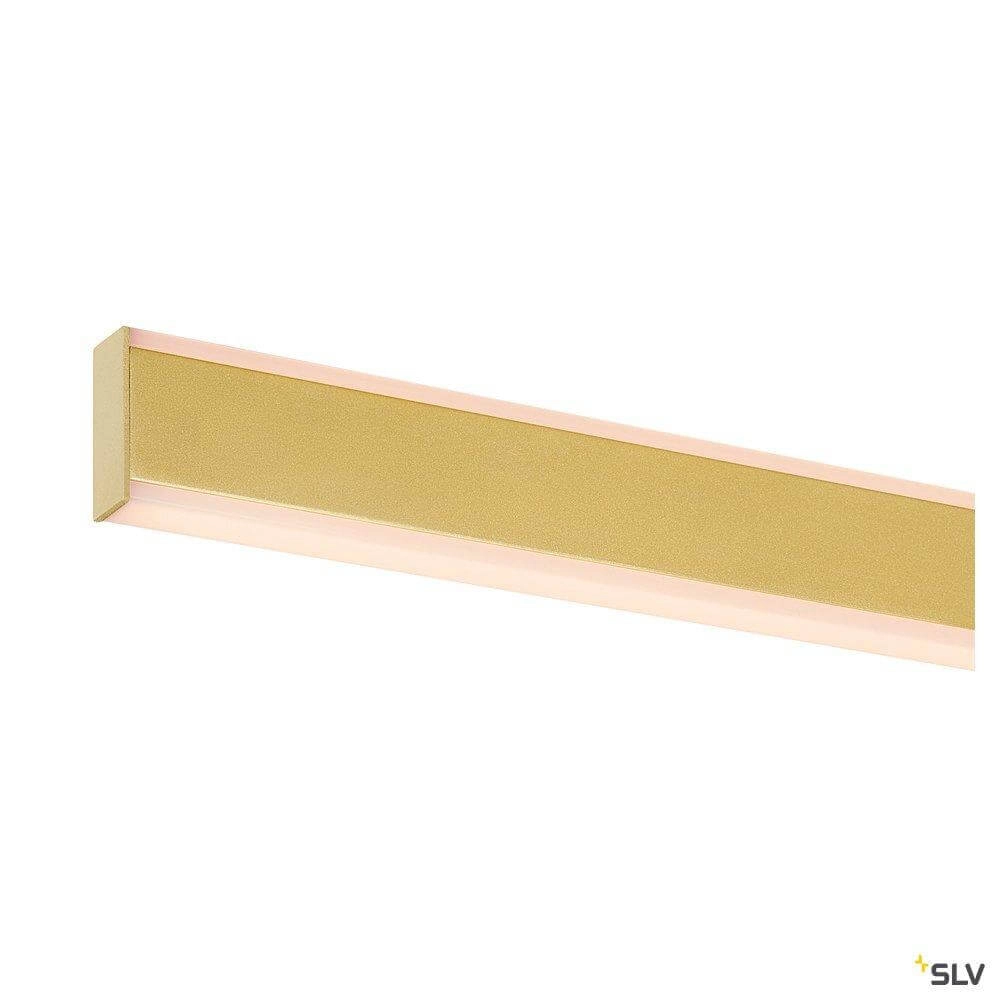 lampe suspendue de bureau One Linear 2x15w Led 140cm laiton mat SLV 4024163262637