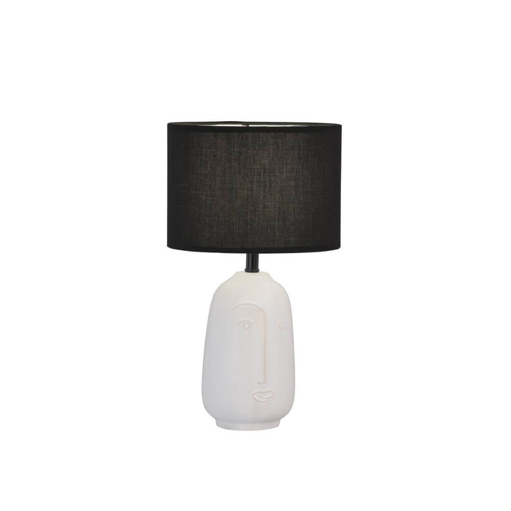 Lampe de table Face Ø 22cm noir