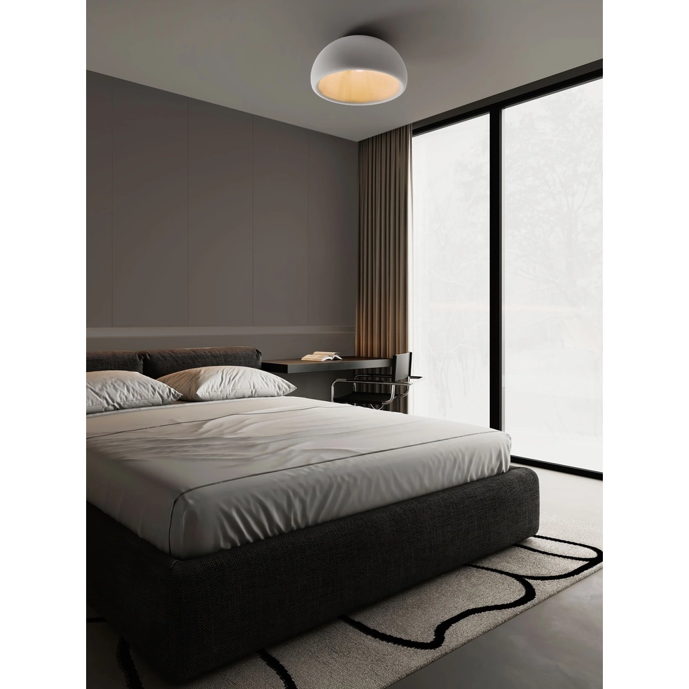 Lampe de plafond moderne Davo gris Ø 50cm