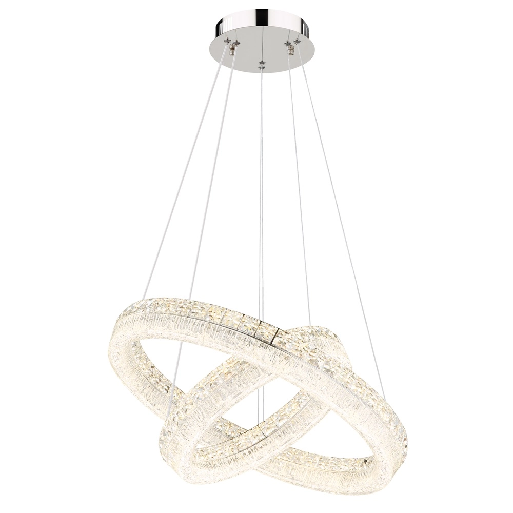 Lampe suspendue Laurel chrome Ø 60cm Globo 9007371575770