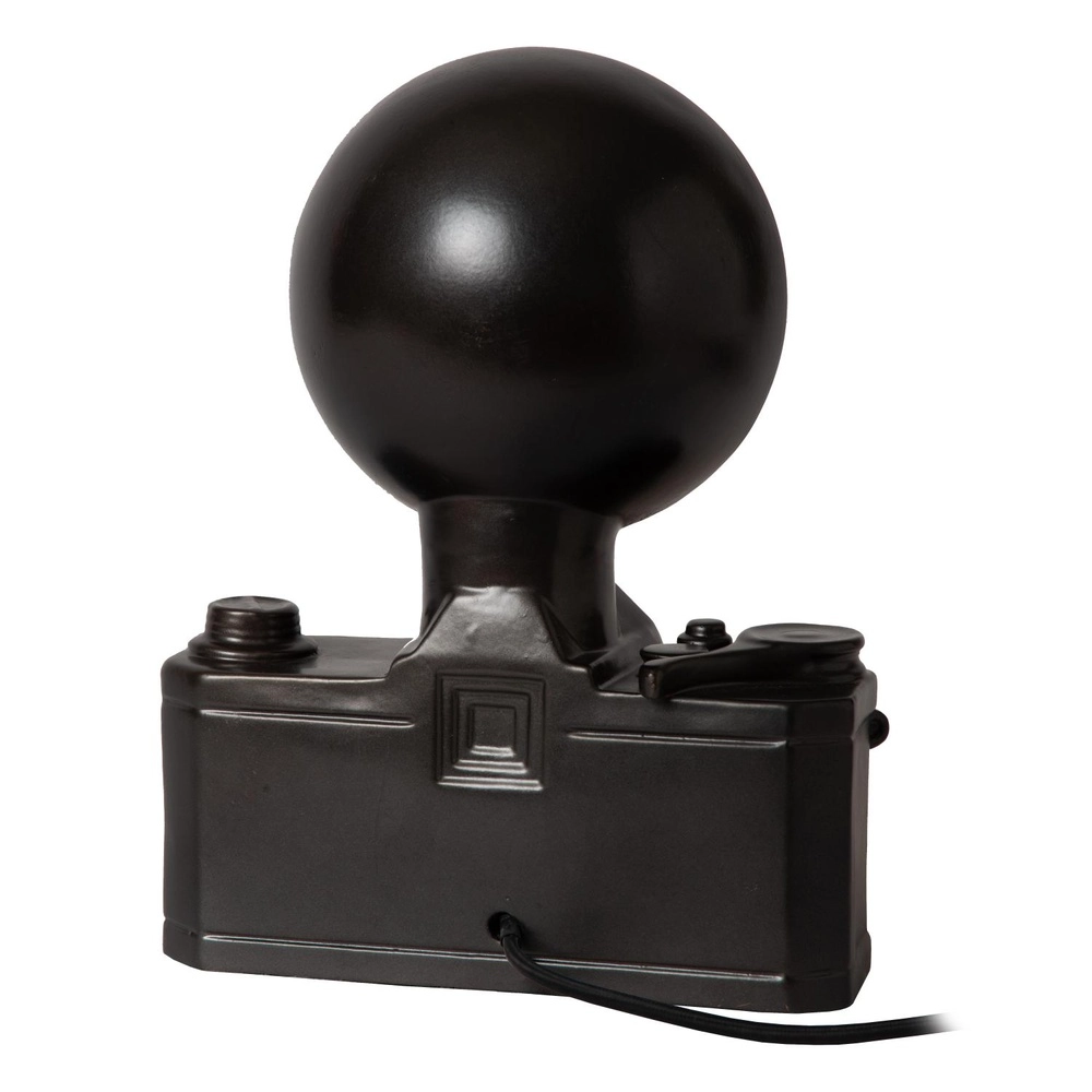 Lampe de table nostalgique Extravaganza Camera noir avec or Lucide 5411212345769
