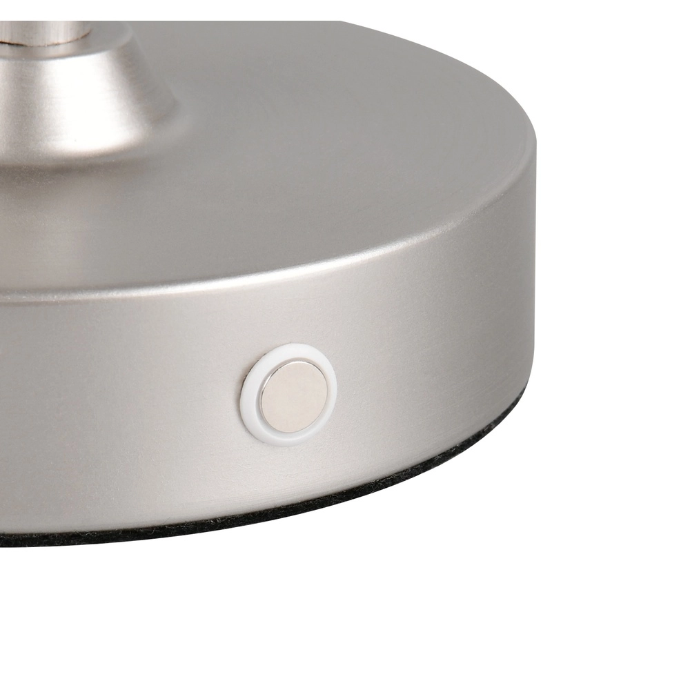 Lampe de table Kenny nickel avec capuchon noir Trio 4017807655056